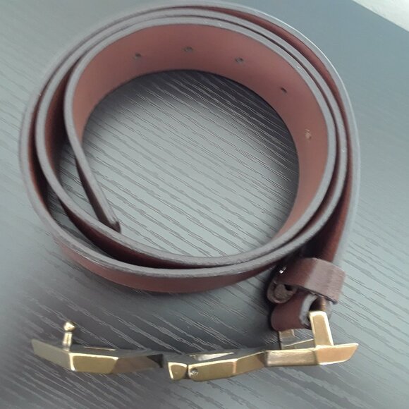 Armani Exchange Men's Genuine Leather Logo Belt - Picture 8 of 13
